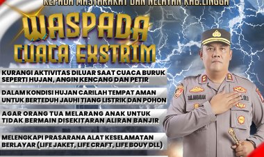 AKBP Pahala Martua Nababan, S.H., S.I.K., M.H., Himbau Warga Waspadai Cuaca Ekstrem: Keselamatan Adalah Prioritas Utama