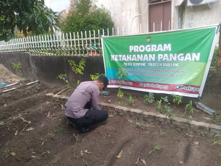 Polsek Sekupang Aktif Dukung Asta Cita Presiden Lewat Program Ketahanan Pangan
