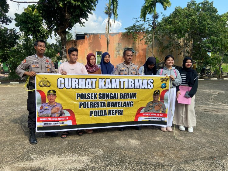 Polsek Sungai Beduk Tampung Aspirasi Warga Lewat Program Jumat Curhat Kamtibmas