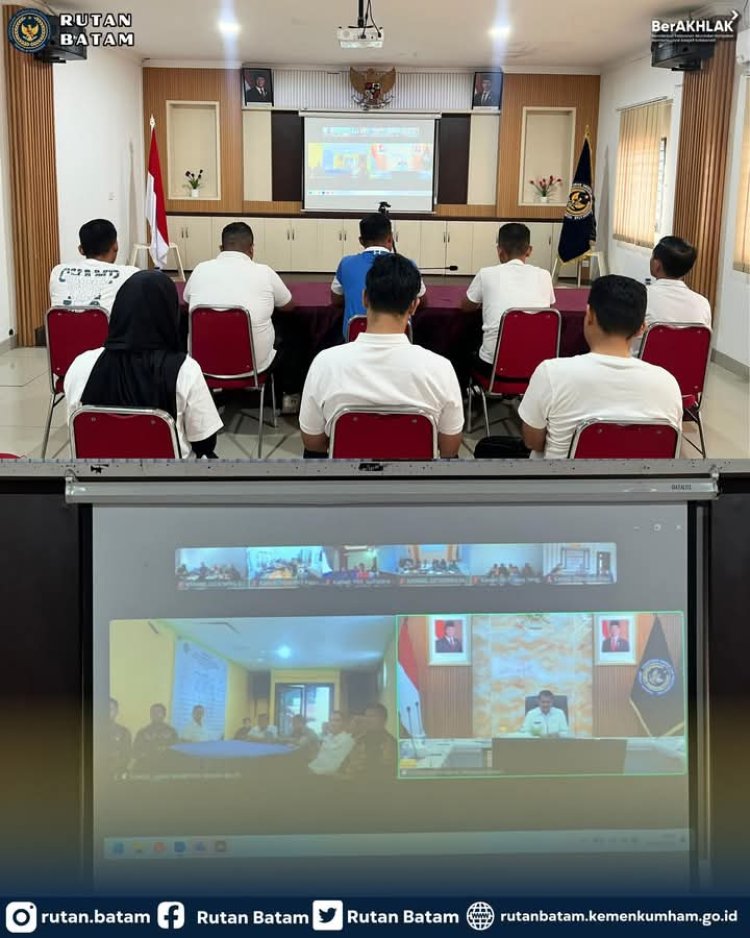 Rutan Batam Tegaskan Komitmen Jalankan Arahan Dirjenpas Secara Virtual