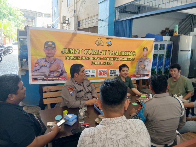 Warga Bengkong Antusias Sambut Jumat Curhat Kamtibmas Bersama Polsek Bengkong