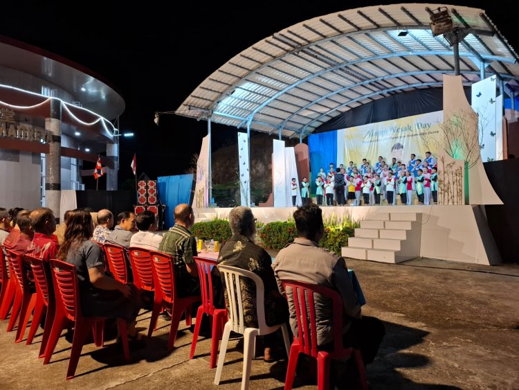 Personel Polsek Daik Lingga Amankan Perayaan Malam Trisuci Waisak 2569 BE/2025 di Vihara Budha Maitrea