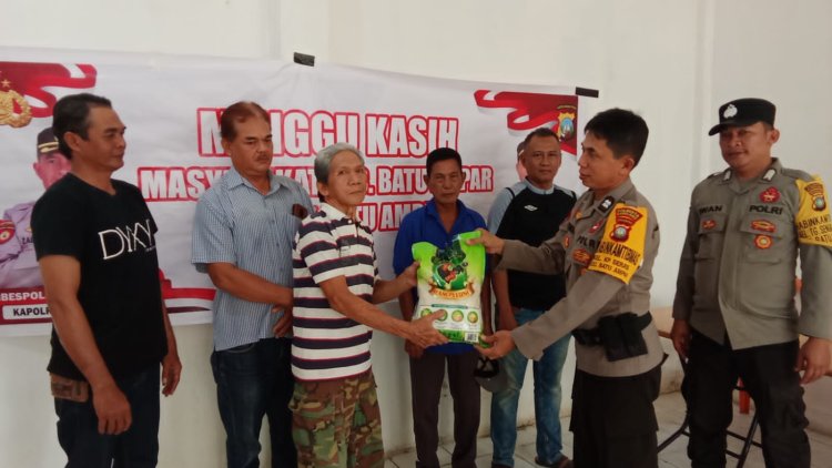 Warga Tanjung Sengkuang Sambut Positif Program Minggu Kasih Kamtibmas Polsek Batu Ampar