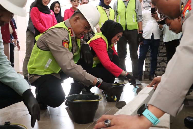Dukung Program Makan Bergizi Gratis, Polresta Barelang Lakukan Groundbreaking SPPG