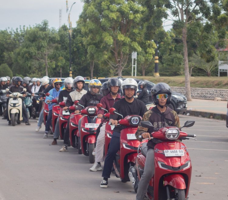 Keseruan Komunitas Bikers Honda Kepri di Event Stylovers dan Scoopy Velocreativity