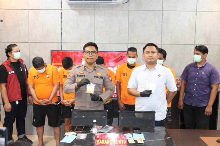 Tujuh Kasus Narkotika Diungkap Satresnarkoba Polres Karimun, Sembilan Tersangka Diamankan