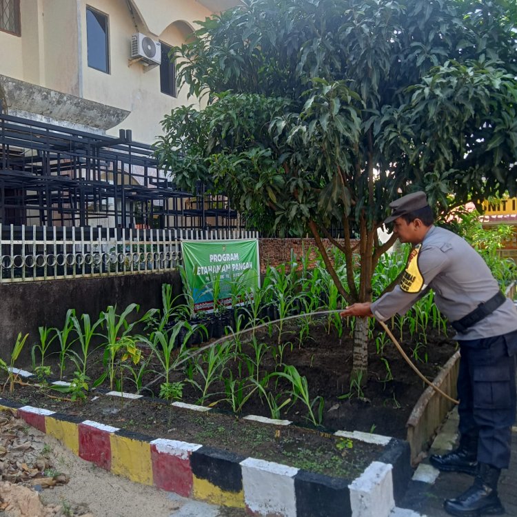 Polsek Sekupang Dukung Asta Cita Presiden RI Melalui Program Ketahanan Pangan di Batam