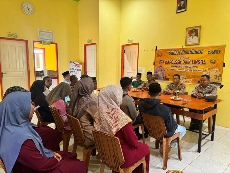 Kapolsek Daik Lingga Tegaskan Komitmen Tangkal TPPO Lewat Curhat Kamtibmas Bersama Warga