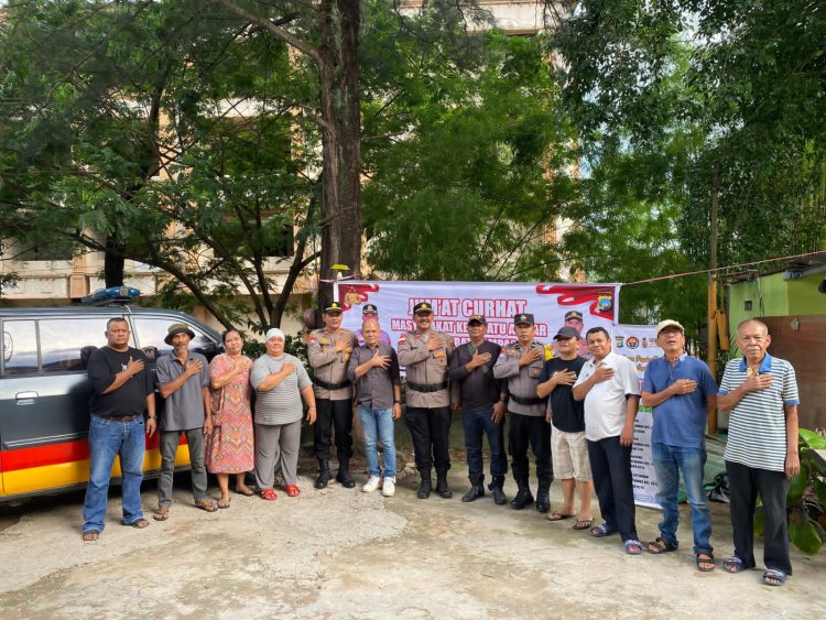 Kebersamaan Warga dan Polisi di Jumat Curhat Polsek Batu Ampar