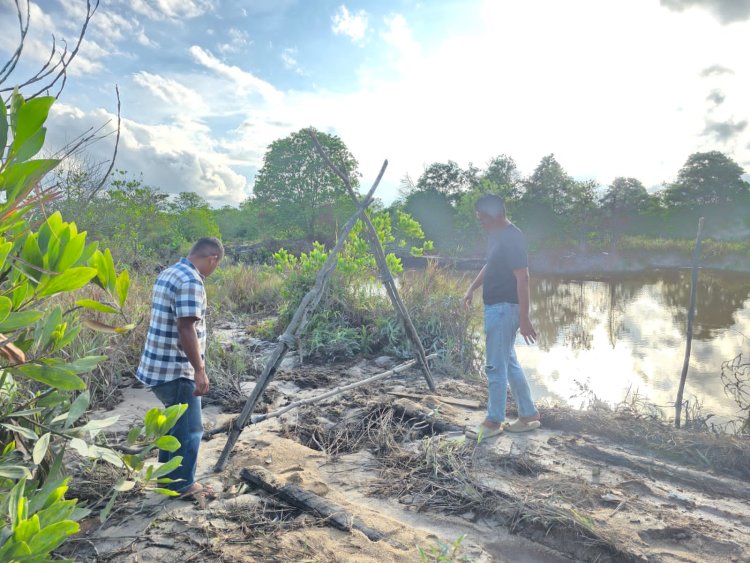 Beredar Di Media Sosial, Polres Bintan Langsung Lakukan Pengecekan Lokasi Tambang Pasir Ilegal di Bintan