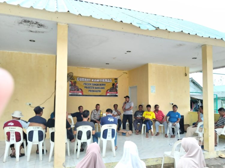 BHABINKAMTIBMAS AKTIF GALANG KEBERSAMAAN DAN KAMTIBMAS LEWAT MINGGU KASIH DI TANJUNG PIAYU