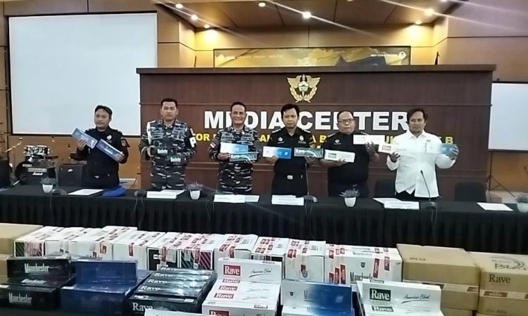 Bea Cukai Batam dan Lantamal IV Gagalkan Penyelundupan BKC Ilegal Senilai Rp5,3 Miliar