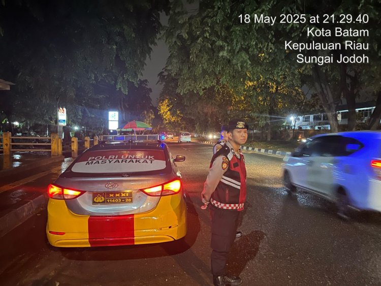 Patroli Malam Satsamapta Polresta Barelang Ciptakan Situasi Aman dan Kondusif di Kota Batam