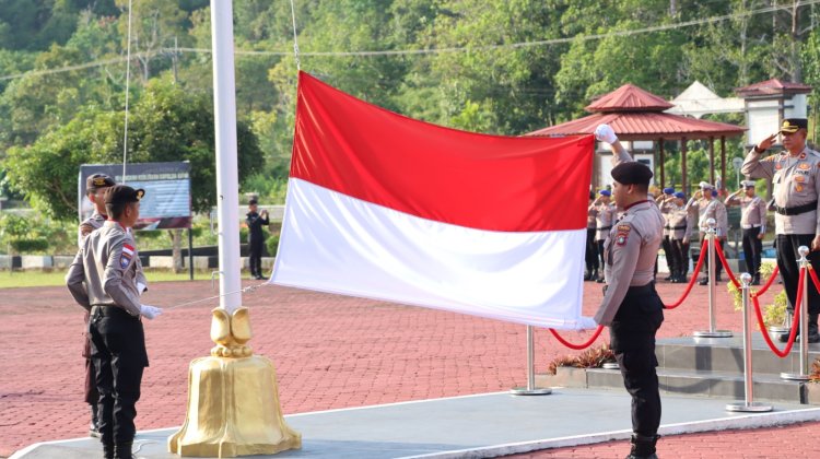 Polres Lingga Gelar Upacara Harkitnas ke-117 Bangkitkan Semangat 1908