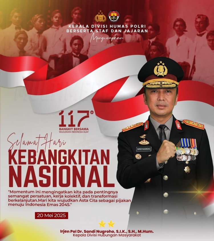 Kepala Divisi Humas Polri Ajak Bangkit Bersama di Hari Kebangkitan Nasional 2025
