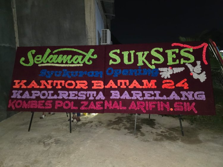 Ucapan Dukungan Kapolresta Barelang untuk Peresmian Kantor Batam 24