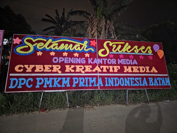 DPC PMKM Prima Indonesia Batam Beri Ucapan Selamat atas Peresmian Kantor Cyber Kreatif Media