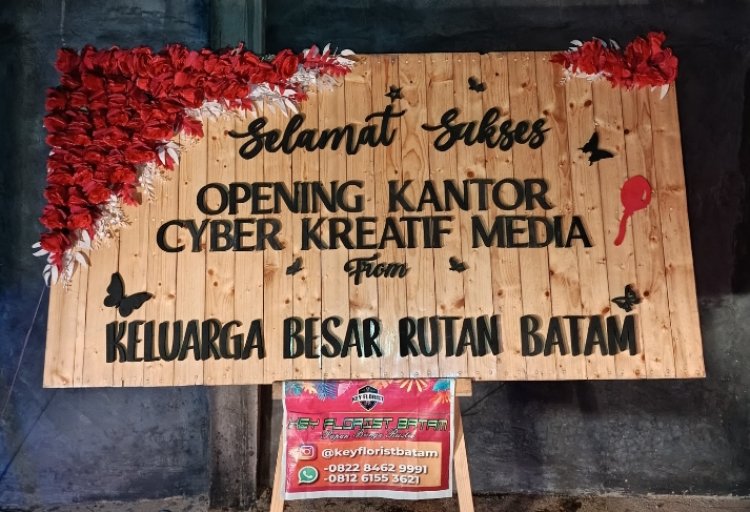 Keluarga Besar Rutan Batam Sampaikan Ucapan Selamat atas Pembukaan Kantor Cyber Kreatif Media Batam