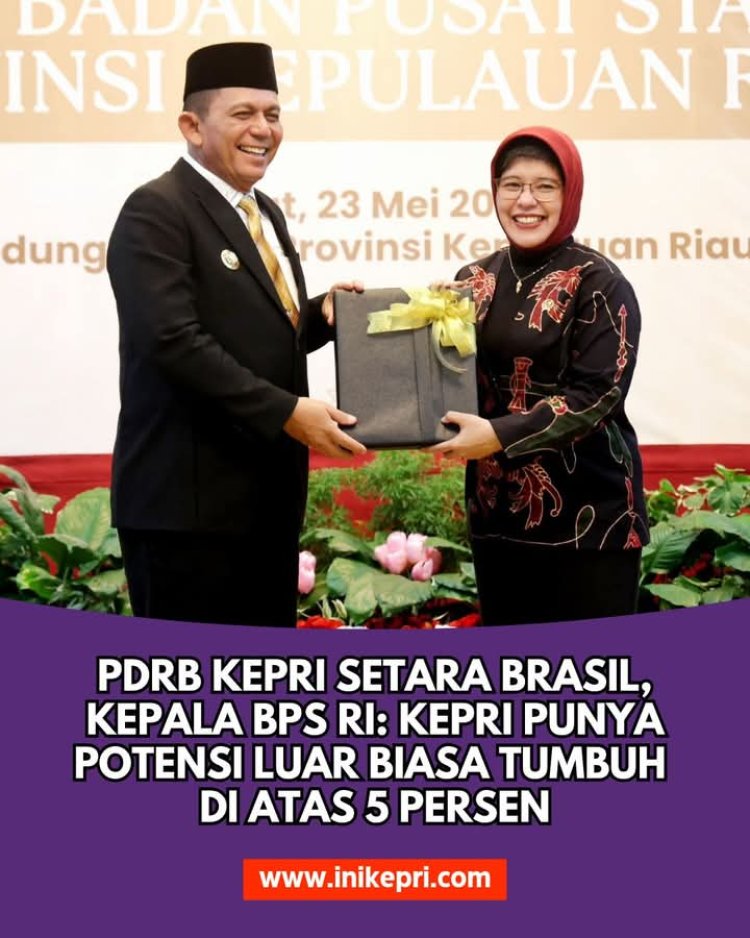 Kepri Makin Tangguh, PDRB per Kapita Tembus Dua Kali Lipat Rata-Rata Nasional