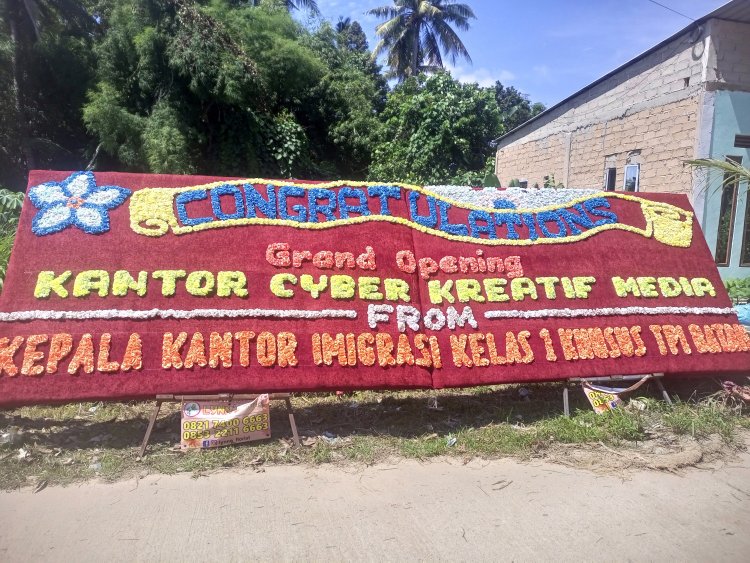 Kepala Imigrasi Kelas I Khusus TPI Batam, Hajar Aswad, Berikan Ucapan Selamat atas Peresmian Kantor Cyber Kreatif Media Batam