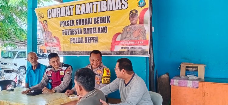 Polsek Sungai Beduk Ajak Warga Jaga Kamtibmas Lewat Program Minggu Kasih di Kavling Bida Ayu