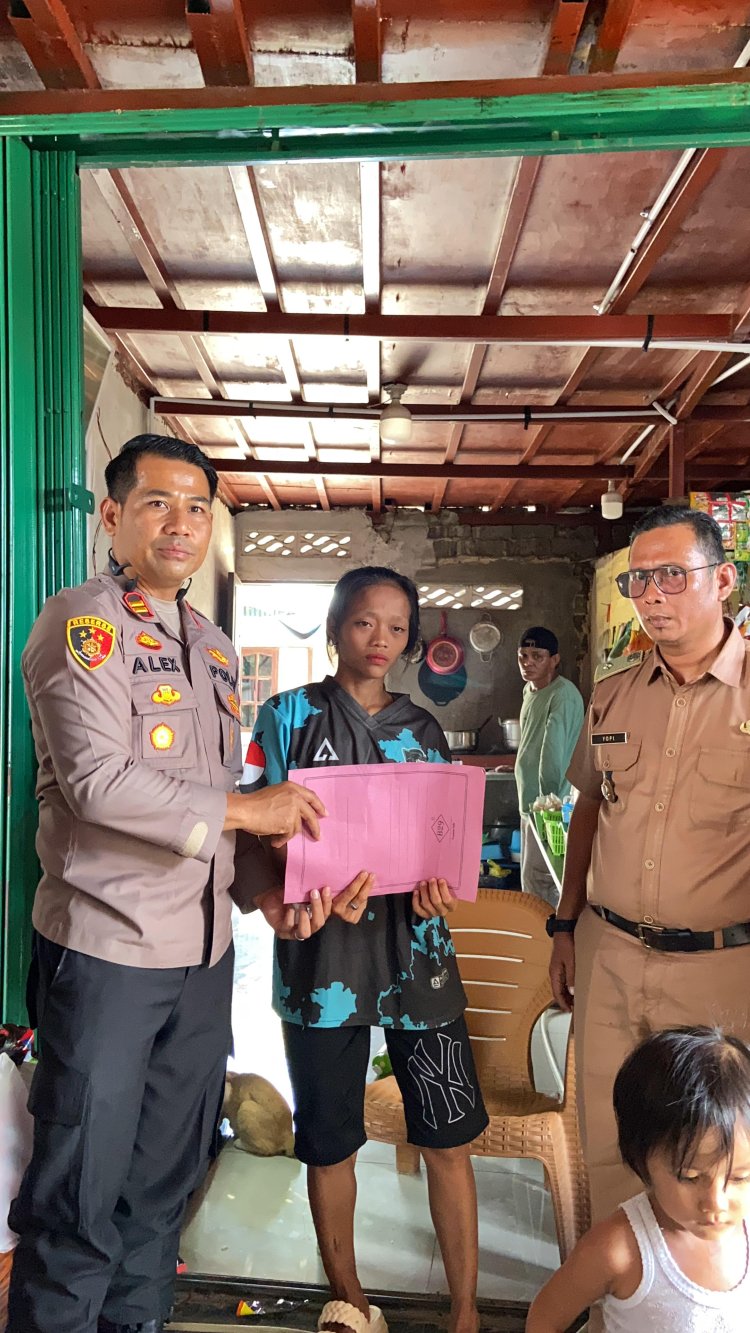 Polsek Sungai Beduk Laksanakan Trauma Healing Bagi Korban Kekerasan Anak Di Muka Kuning