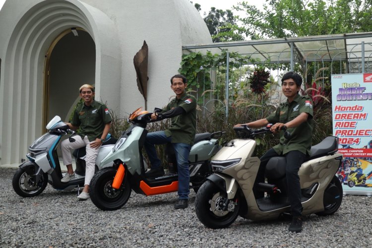 Tiga Juara Modifikasi Hadirkan Karya Perdana pada Motor Listrik Honda di HDRP 2024
