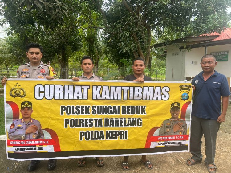 Polsek Sungai Beduk Rutin laksanakan Jumat Curhat Kamtibmas Tampung Aspirasi Masyarakat