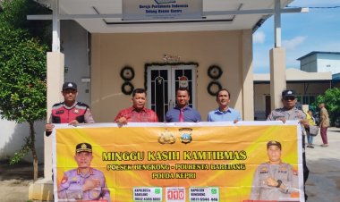 Polsek Bengkong Gelar Minggu Kasih Kamtibmas Bersama Jemaat GPI Sadai, Ajak Warga Jaga Kerukunan dan Waspada Isu Negatif