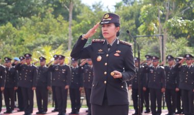 Kapolres Bintan Pimpin Upacara dalam memperingati Hari Lahir Pancasila