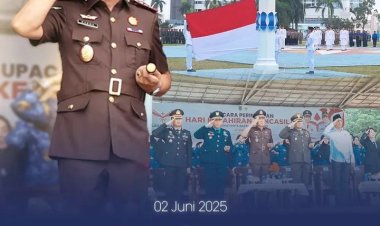 Kejari Batam Hadiri Upacara Hari Lahir Pancasila di Dataran Engku Putri