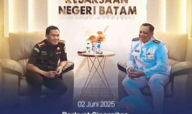 Perkuat Sinergitas, Komandan Yonmarhanlan IV Batam Kunjungi Kejari Batam