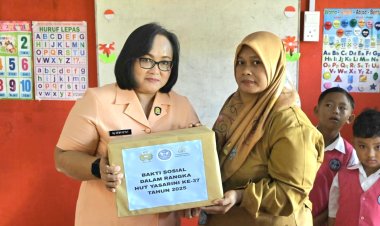 Yasarini Lanud RSA Natuna Tebar Buku, Tanamkan Cinta Literasi Sejak Dini di Ujung Utara Indonesia