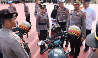Jelang Hari Raya Idul Adha Kapolres Bintan menerjunkan Ratusan Personel untuk pengamanan