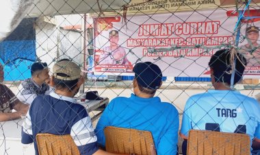Kegiatan Rutin Jumat Curhat, Polsek Batu Ampar Dengan warga tanjung Sengkuang