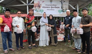 Hari Raya Idul Adha Polres Bintan, menyembelih 5 Ekor Sapi, dan 5 Ekor Kambing