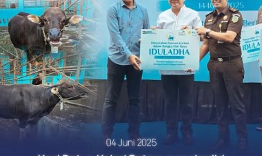 PLN Batam Serahkan Hewan Kurban ke Kejari Batam, Wujud Sinergi Sambut Idul Adha 1446 H