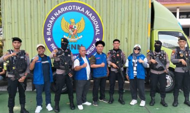 Relawan Ambulans Cipta Peduli Bangsa Saksikan Langsung Pemusnahan 2 Ton Sabu di Engku Putri