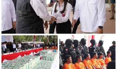 Musnahkan 2 Ton Sabu, Amsakar–Li Claudia Nyatakan Perang Terbuka Lawan Narkoba