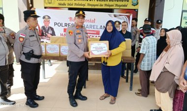 Polsek Bengkong Gelar Bakti Sosial Sambut HUT Bhayangkara ke-79