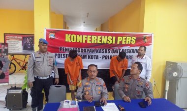 Polsek Batam Kota Ungkap Kasus Jambret Dua Pelaku Dilumpuhkan karena Melawan Petugas