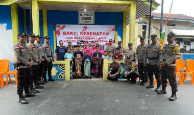 Sunat Massal Bakti Kesehatan Dalam Rangka Hari Bhayangkara 79 Polres Bintan Polda Kepri Di Wilayah Kecamatan Tambelan
