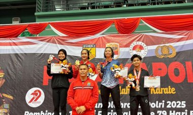 SEMARAK HARI BHAYANGKARA KE-79, POLDA KEPRI RAIH PRESTASI DI KEJURNAS KARATE PIALA KAPOLRI 2025