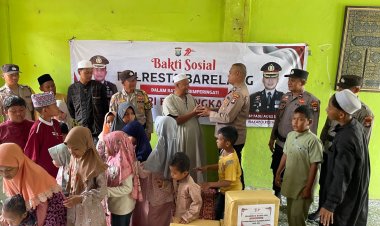 Polresta Barelang Gelar Bakti Sosial di Panti Asuhan Darul Ullum Al-Mubaroq dalam Rangka HUT Bhayangkara ke-79