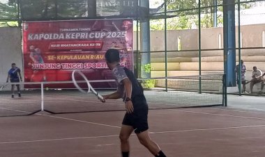 Turnamen Tenis Kapolda Kepri Cup 2025 Resmi Dibuka