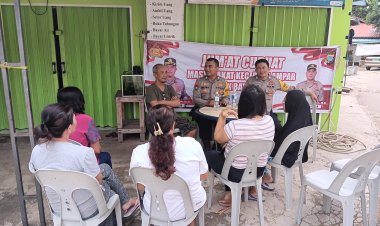 Kegiatan Rutin Jumat Curhat, Polsek Batu Ampar Dengan warga Batu Merah