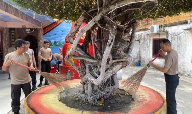 Polsek Balai Karimun Gelar Bakti Religi di Tiga Tempat Ibadah Sambut HUT Bhayangkara ke-79