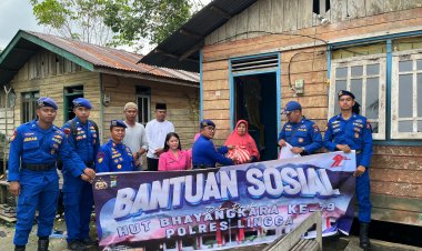 Uluran Tangan Satpolairud Polres Lingga: Wujud Nyata Polri untuk Masyarakat di Momen HUT Bhayangkara ke-79