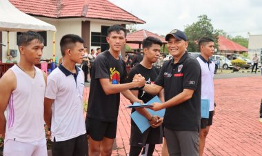 Polres Lingga Gaungkan Semangat Sehat dan Sinergi Lewat Bhayangkara Fun Run 7,9K