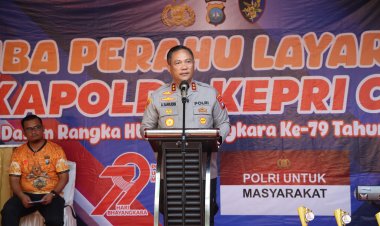 KAPOLDA KEPRI RESMI BUKA LOMBA PERAHU LAYAR JONG: ANGKAT BUDAYA LOKAL UNTUK RAYAKAN HARI BHAYANGKARA KE-79
